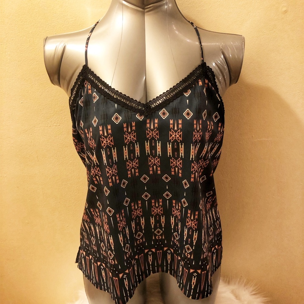 Jessica Simpson Aztec Print Tank Cami Sz L-NWT